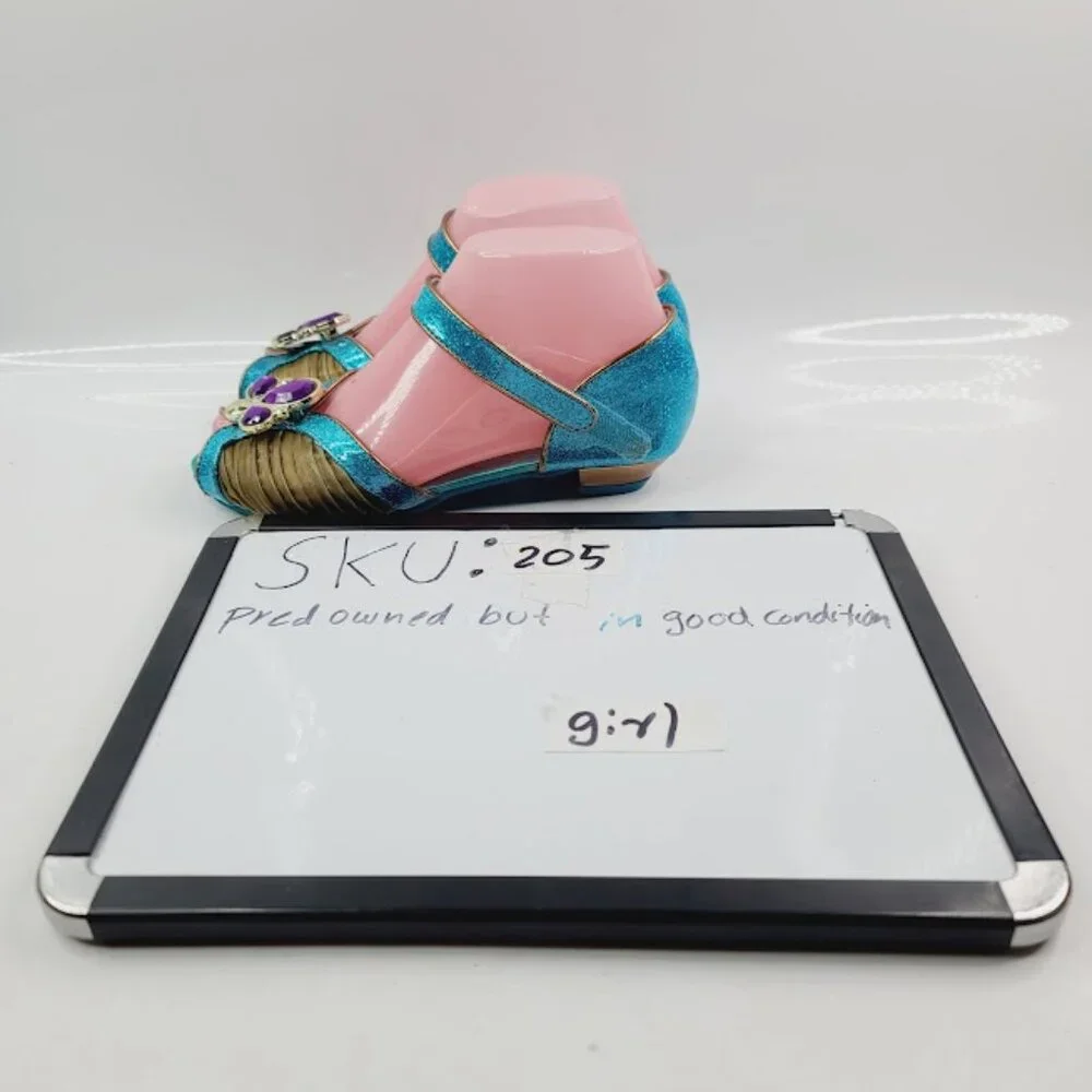 Disney Girl's Blue Jasmine‎ Costume Open Toe Princess Casual Mary Jane Shoes 3 - Picture 9 of 9